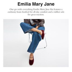 Coach Emilia Mary Jane Velvet 8.5